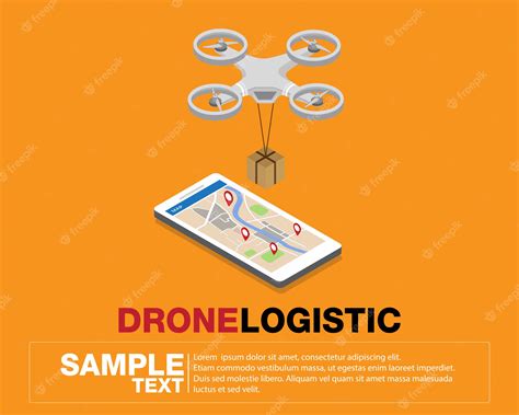 premium vector drone logistics network