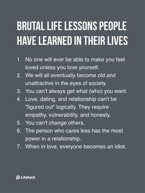 7 Brutal Life Lessons People Learned In Their Lives