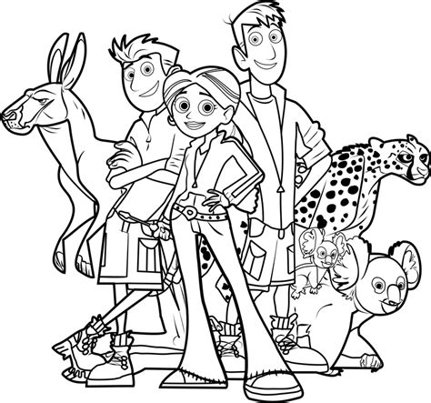 wild kratts printable coloring pages printable word searches