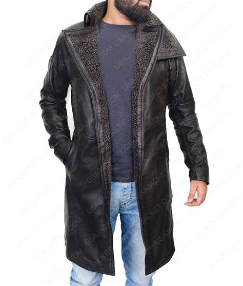 Ryan Gosling Blade Runner 2049 Fur Mens Officer K Black