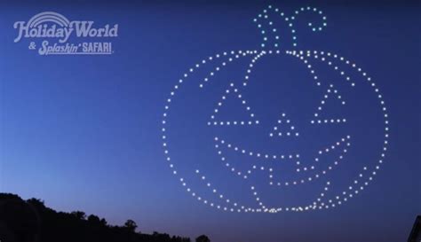holiday world offering halloween   sky drone show