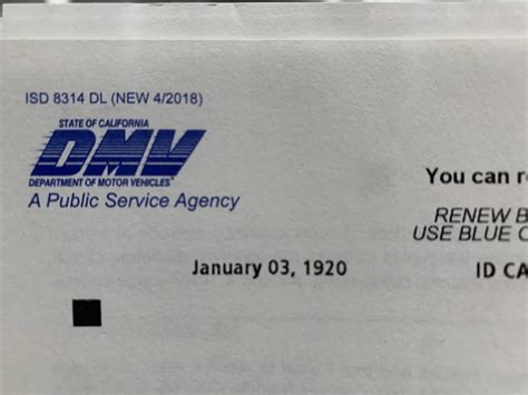california dmv renewal form    mail  dated  years  mildlyinteresting