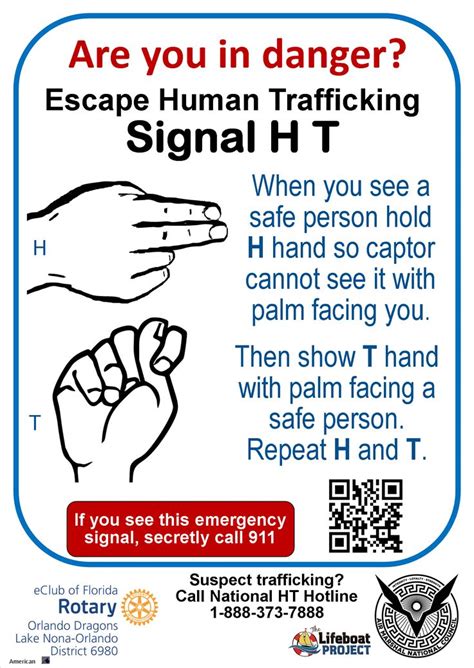 learn to signal for help from human trafficking get