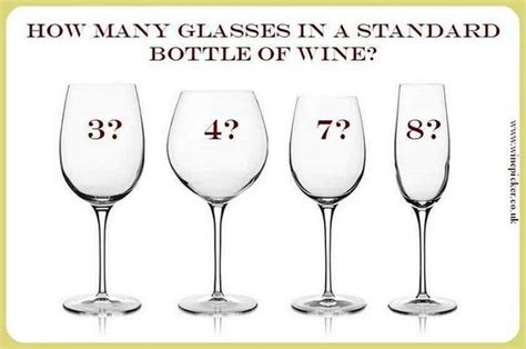 How Many Glasses In A Standard Bottle Of Wine Wine