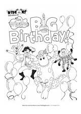 Wiggles Birthday Coloring Party Pages Emma Big Wiggle Template Colouring Sketch Movie Print Coming Screen Sheet Parties Sheets Activity 1st sketch template