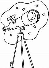 Telescope Clipart Coloring Pages Telescopio Para Dibujo Colorear Dibujos Pintar Google Niños αναζήτηση Clip Looking Del Cliparts Starveyors Galactic Infantil sketch template