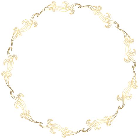 golden  floral border transparent clip art image gallery images