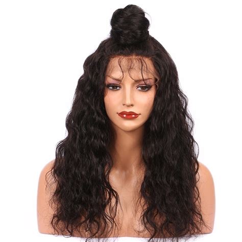 Raw Natural Wave 36 Inch Full Lace Wig Remy Human Hair Malaysian Full
