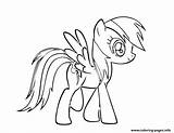 Rainbow Dash Coloring Pages Pony Printable Little Print Baby Color Library Clipart Popular Getcolorings Seleccionar Tablero Info sketch template
