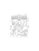 Dussehra Coloring Festival Mela sketch template