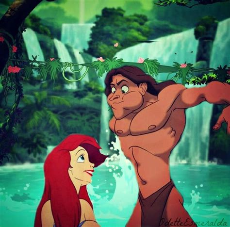 Disney Crossover Images Tarzan And Ariel Hd Wallpaper And