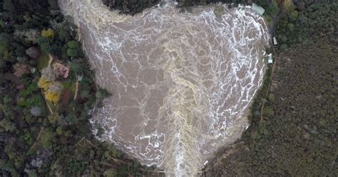 drone captures  relentless power  floods   twistedsifter