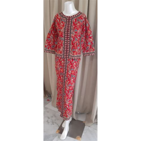 Ready Stock Ba0015 Baju Kebaya Batik Perempuan Batik Kurung Kebaya