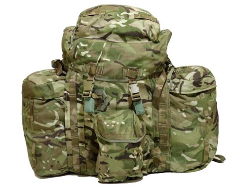 british army surplus long  short  bergen rucksack mtp camo surplus lost