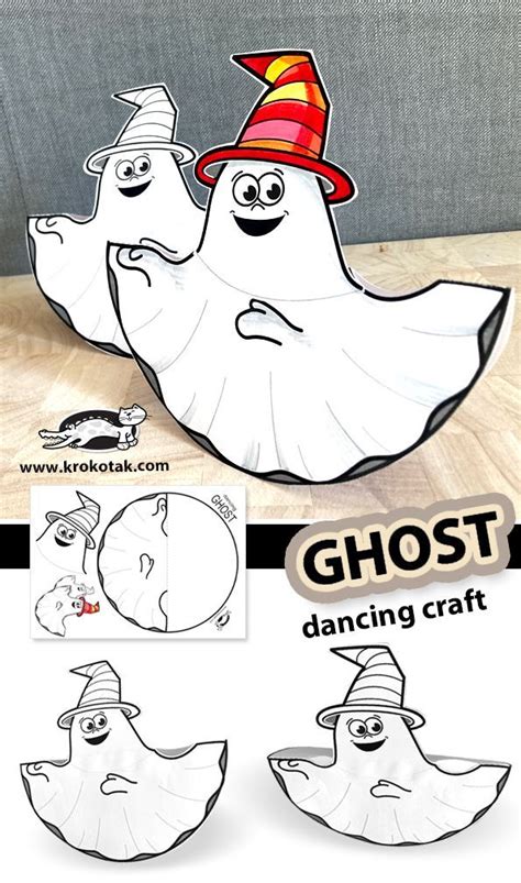 ghost  printable template halloween craft activities halloween