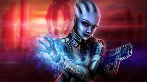 Hd Image Of Art Wallpaper Of Liara Mass Effect