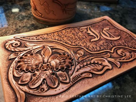 pin  christine lee  dindins leather work leather tooling