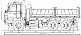 Tatra 6x6 Tipper Rozmery Truck T815 Designlooter Terra sketch template