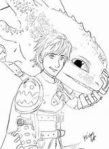 Toothless Hiccup Coloring Httyd Astrid Hicks sketch template