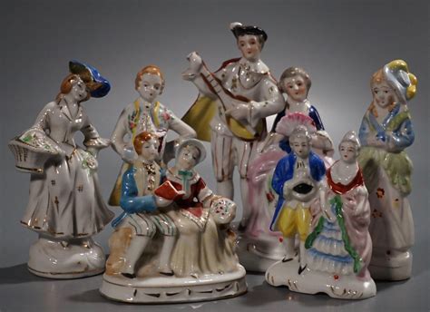 sold price vintage porcelain figurines japan  lot   april     pdt