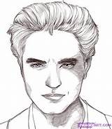Twilight Cullen Pattinson Colorare Drawing Drawings Saga Misti Eclipse Ausmalen Sketches Kawaii Dawn Crayon Trickfilmfiguren Condividi sketch template