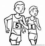 Coloring Pages Sports Coloring4free Marathon Related Posts sketch template