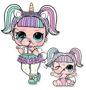 iron  transfer lol surprise doll dolls unicorn lil sister xcm ebay