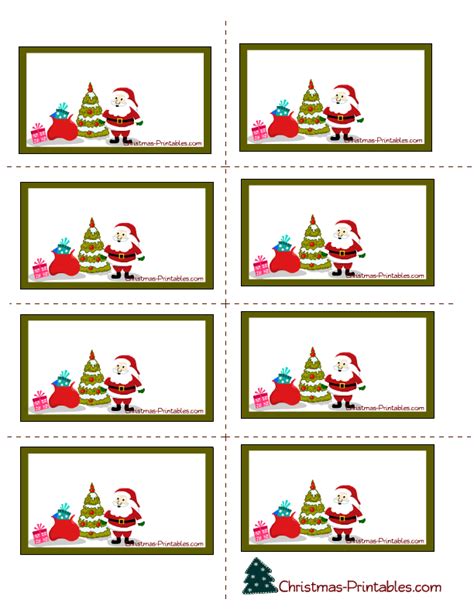 printable christmas labels  santa tree  gifts christmas