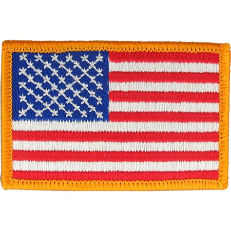 facing american flag patch      color uniform