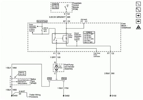 electric fuel pump relay wiring diagram