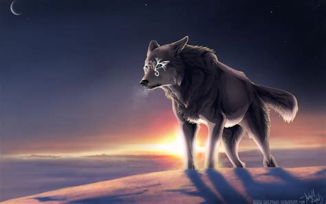 wallpaper galaxy cute spirit shadow wolf wolf wolf anime wolf