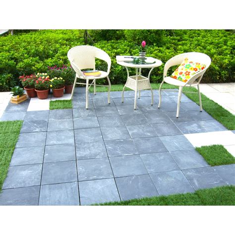 courtyard casual natural slate deck tile  pc set export tiles