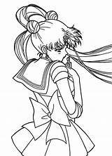 Sailor Moon Coloring Usagi Pages Tsukino Cute Luna Chibi Color Anime Colorluna Jupiter Choose Books Board Colouring Comments sketch template
