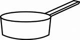 Pan Clipart Clip Sauce Cooking Cartoon Outline Pot Pans Pots Cliparts Baking Clipartbest Library Clipground Cookware Clker Vector Use Large sketch template