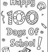 Coloring School 100 Days Pages 100th Printable Kindergarten Activities First Happy Sheet Printables Sheets Worksheets Color Fun Crafts Kids Clipart sketch template
