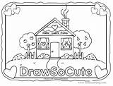 Draw Cute Coloring So Pages House Printable Print Color Book Online Info sketch template