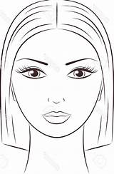 Outline Drawing Face Female Head Woman Draw Paintingvalley Drawings sketch template