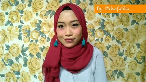 tutorial hijab pashmina rawis kusut gambar hijab