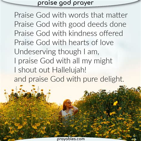 prayer praise god  prayables