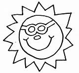 Coloring Pages Sunglasses Clipartbest Sun Summer Clipart sketch template