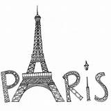 Eiffel Paris Tower Drawing Coloring Cartoon Pages Silhouette Transparent Printable Cute Tour Coloriage Bridge Dessin Steps Draw Kids Drawings раскраски sketch template