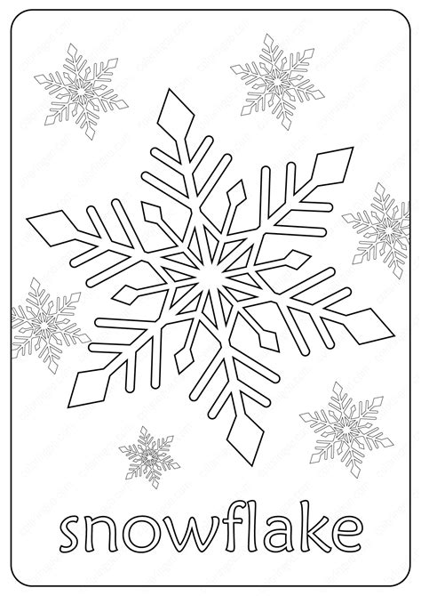 printable snowflake coloring pages