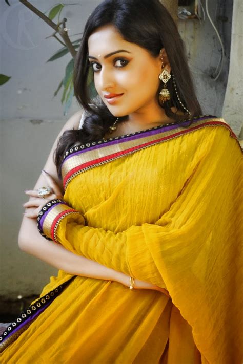 Gsv Pics Photos With Poetry Telugu Actress Anjana In Saree Large