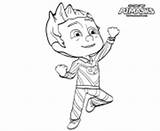 Coloring Catboy Pj Pages Pajama Masks Printable Connor Heroes Clipart Logo Hero sketch template