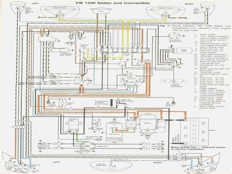 beetle wiring diagram vw beetle wiring diagram  vw bug volkswagen bug