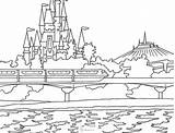 Coloring Castle Pages Disney Printable Library Clipart Sheets sketch template