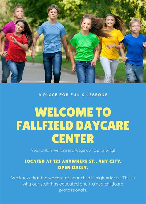 daycare flyer templates