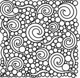Swirls Edge Quilting Patterns Circles Zentangle Motion Coloring Pages Bubbles Pattern Colouring Longarm Notebook sketch template