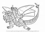 Bakugan Hydranoid Brawlers Drawingtutorials101 Dibujar Dharak Dragonoid Apollonir sketch template