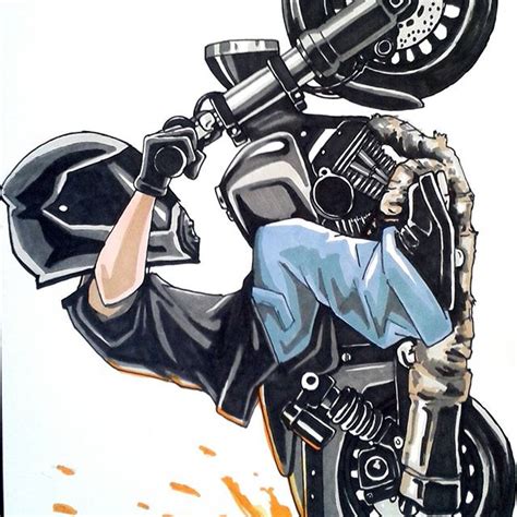 badass motorcycle artwork  scaronistefano